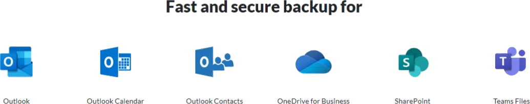 A black background with two icons and the words " find secure backup."